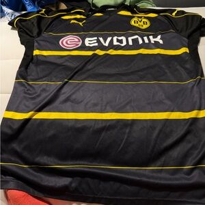 Puma BVB Black and Yellow Athletic Jersey Top
